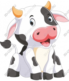  Cute cartoon cow