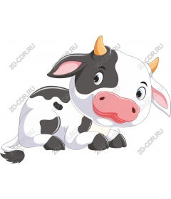  Cute cartoon cow