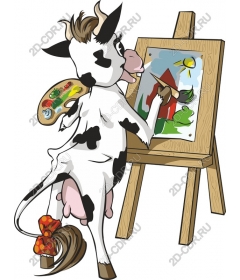  Quirky artist-cow