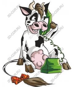 Whimsical cow - Funny telephone conversation