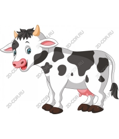  Cute cartoon cow
