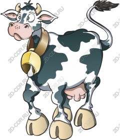  Cute cartoon cow