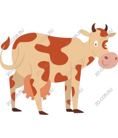  Cute cartoon cow