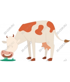  Charming grazing cow