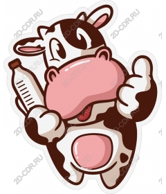  Cute cow mascot