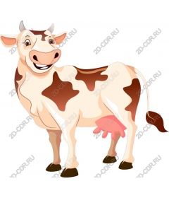  Cartoon "Happy cow"
