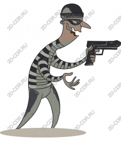  Cartoon robber