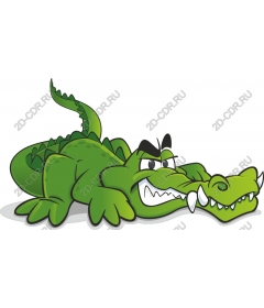  Cheeky cartoon crocodile