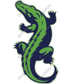  Stylized crocodile