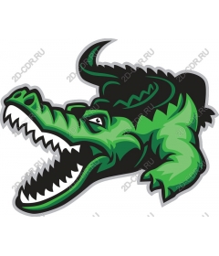 Fierce green crocodile