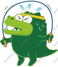  Sports jump rope "Dinosaur"