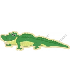  Cute cartoon crocodile