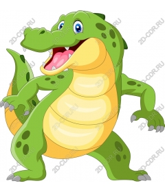  Cartoon Alligator