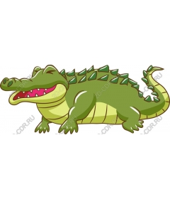  Cartoon crocodile
