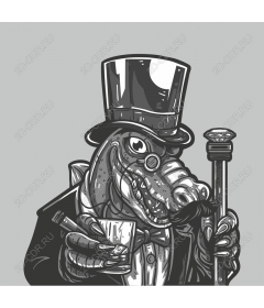  A dapper gentleman-crocodile