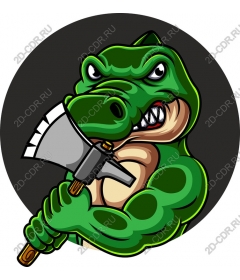 Dinosaur-dinosaur: dinosaur armed with an ax