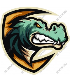  The logo with the image of a ferocious head of a dinosaur