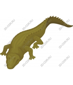 Prehistoric crocodile and