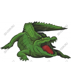  Fierce green crocodile