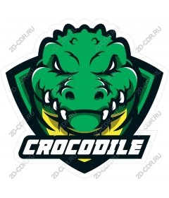 Logo ferocious crocodile