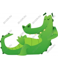  Relaxing crocodile