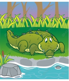  Adorable cartoon crocodile