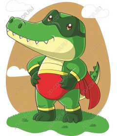 Superhero Crocodile