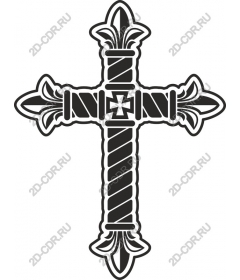  Elegant black and white cross
