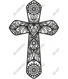 Exquisite decorative cross