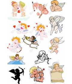 Collection of toys Cupid: charming and