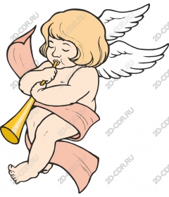  Fancy trumpet cherub