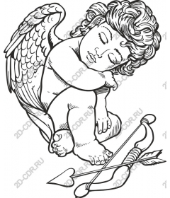 Sleeping angel cherub