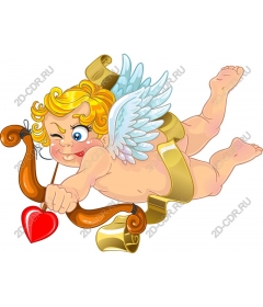 Cupid with heart