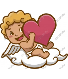  Cherub with heart