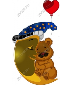  Dreamy Bear and Moon