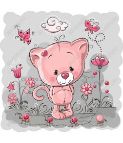  Fancy pink kitty