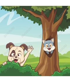  The adventures of playful dogs and foxes