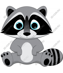  Cartoon Raccoon