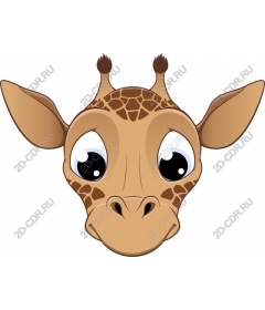  Cute cartoon giraffe's head