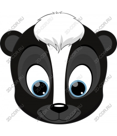  Cute cartoon skunk