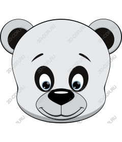  Cute muzzle of a polar bear