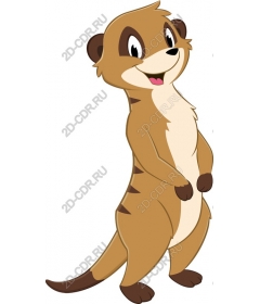  Adorable cartoon meerkat
