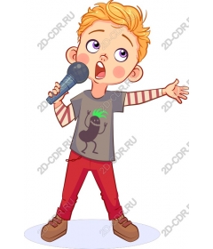  An energetic young singer