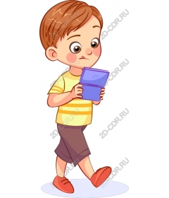 Playful boy playing