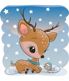  The deer of the Winter Wonderland