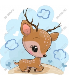  Cute cartoon deer