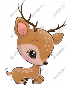  Cute cartoon deer