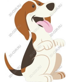 Merry Beagle dog