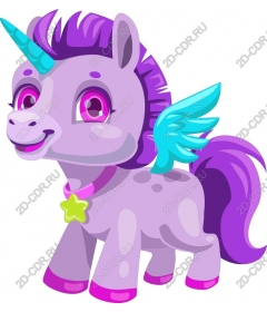  Whimsical purple unicorn