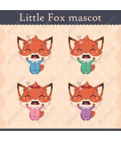  Set of Little Fox charms